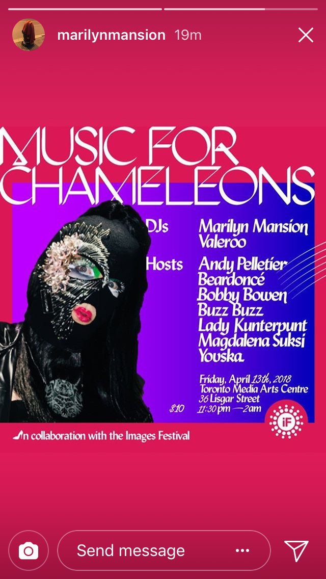 2018, Music for Chameleons, Toronto Media Arts Centre (TMAC)