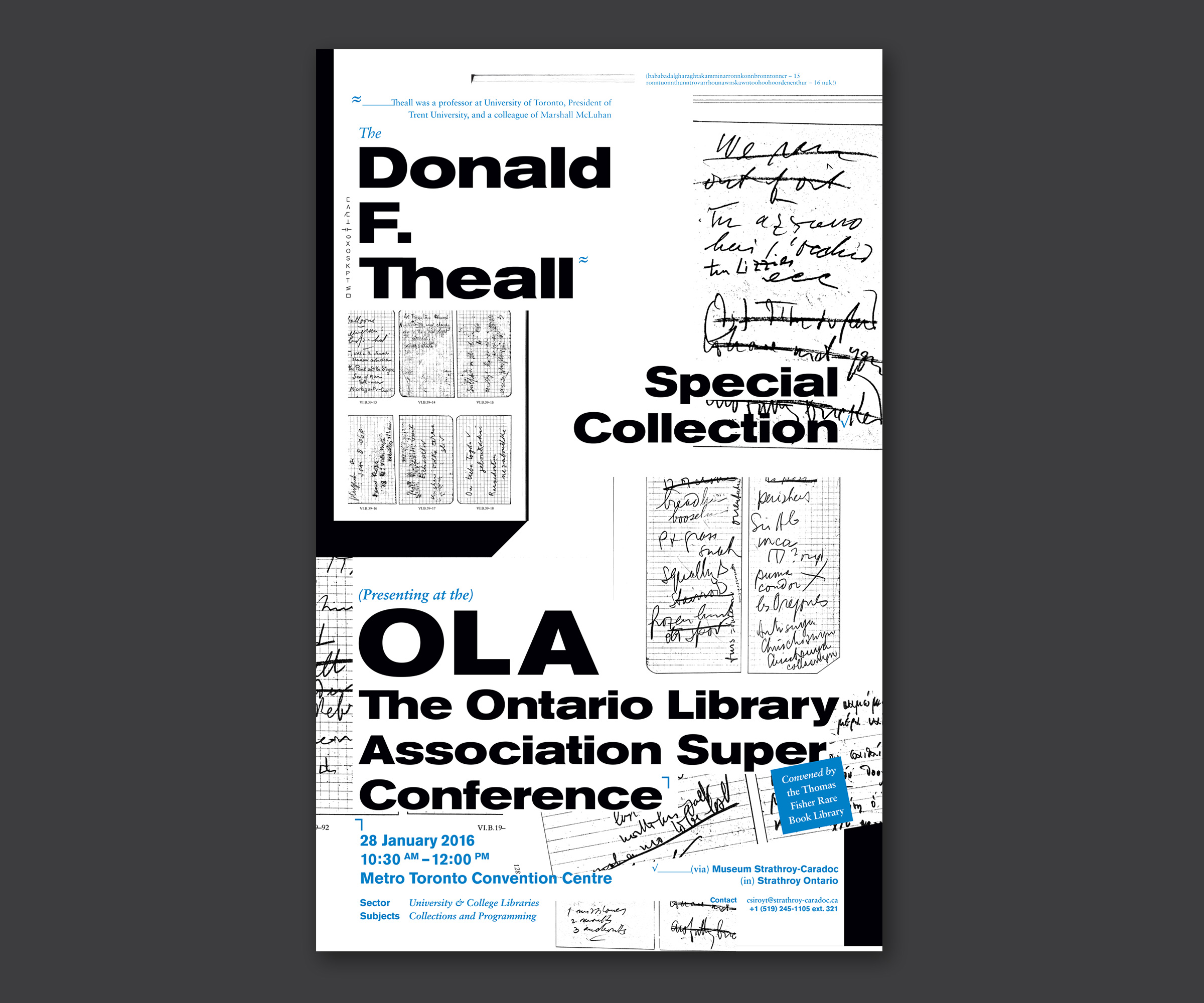 Strathroy Museum, Poster Series, Donald F. Theall Collection, 2014