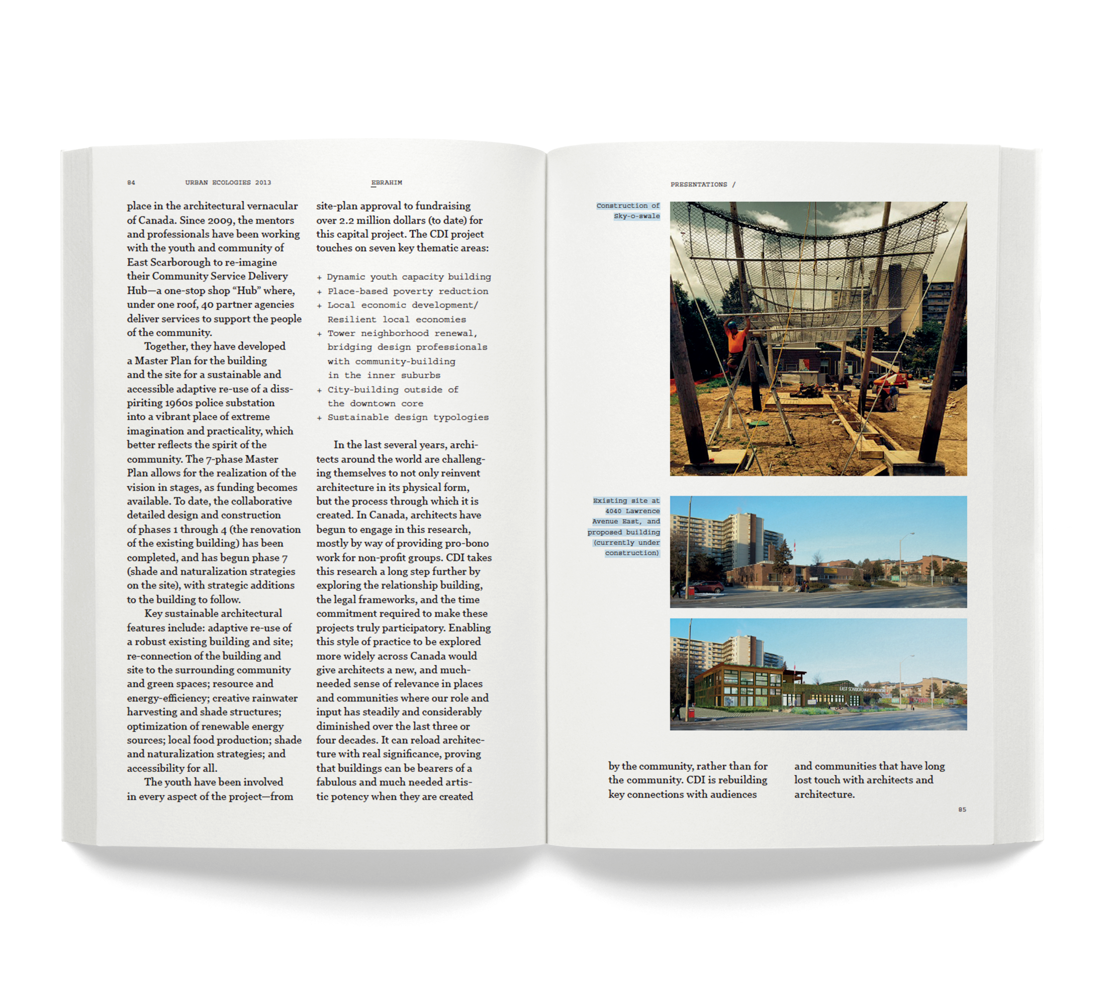 2013 Urban Ecologies Book, 2014-2015